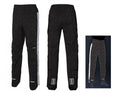 Basil Skane HIVIS Herren Regenhose in Jet Black, reflektierend für hohe Sichtbarkeit beim Radfahren.