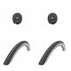 2x Reifen Schwalbe Road Cruiser HS484 Green 28x1.40 + 2x Schwalbe Schlauch DV17 28x1.10-1.75" (28/47-622/635) - 28 Zoll DV 40mm