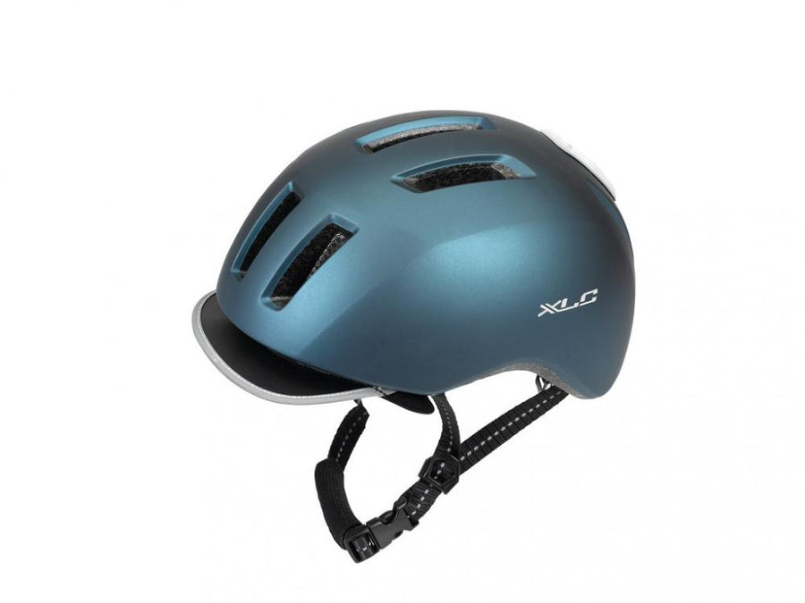XLC City Fahrradhelm BH-C24 metallic blau, Größe 53-57 cm.