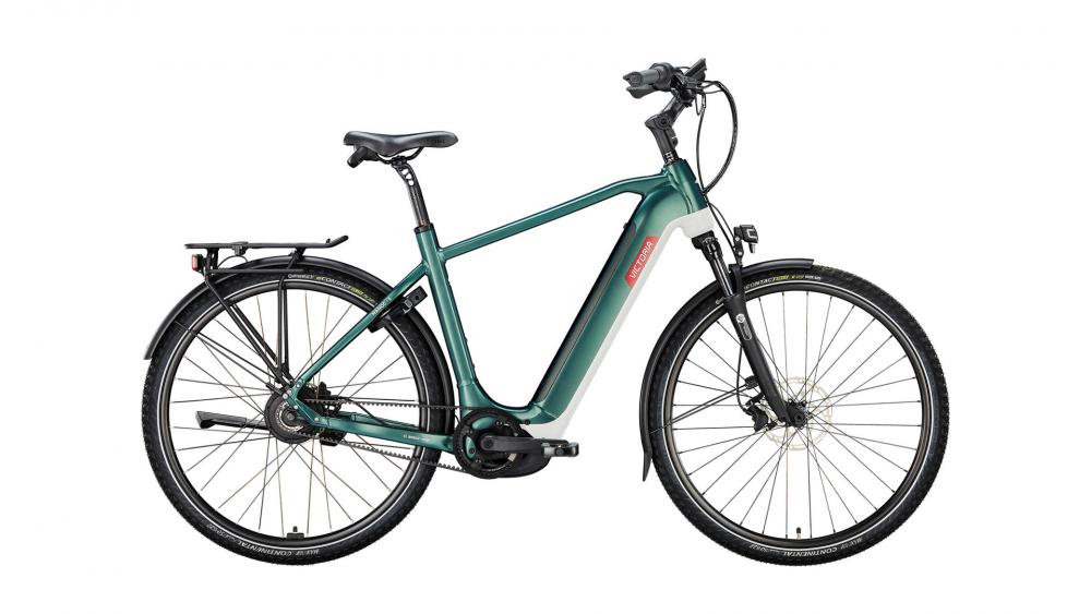 VICTORIA Elektro-Trekkingrad "MANOC 5" (#1), Diamant, 28", illusion green, ENVIOLO "HD" stufenlos, 50cm