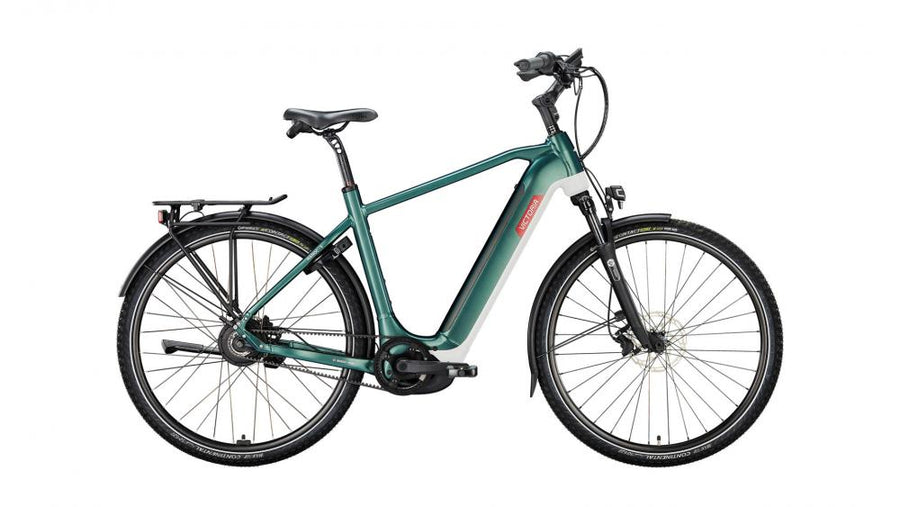VICTORIA Elektro-Trekkingrad "MANOC 5" (#1), Diamant, 28", illusion green, ENVIOLO "HD" stufenlos, 50cm