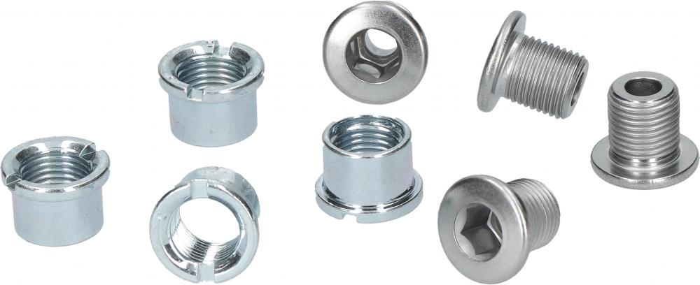 SHIMANO Kettenblattschrauben FC-M540 4 Stück M8X8,5 & NUT - 8X8, 8,