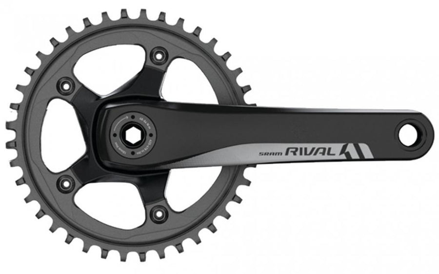 SRAM Kurbelsatz Rival 1 170 mm GXP 42T - Effizienter 1-fach Antrieb für Road & Gravel