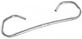 Ergotec Hornbar Comfort Alu Fahrradlenker, silber, 25,4mm, 565mm, ergonomisches Design.