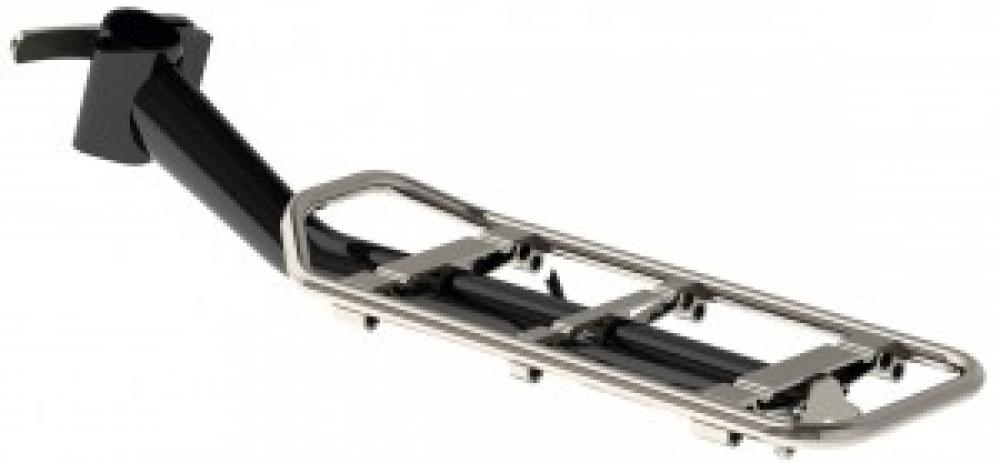 Racktime Clip-It Sattelstütz-Gepäckträger in Schwarz, stabiler Fahrrad-Gepäckträger mit Clip-System.