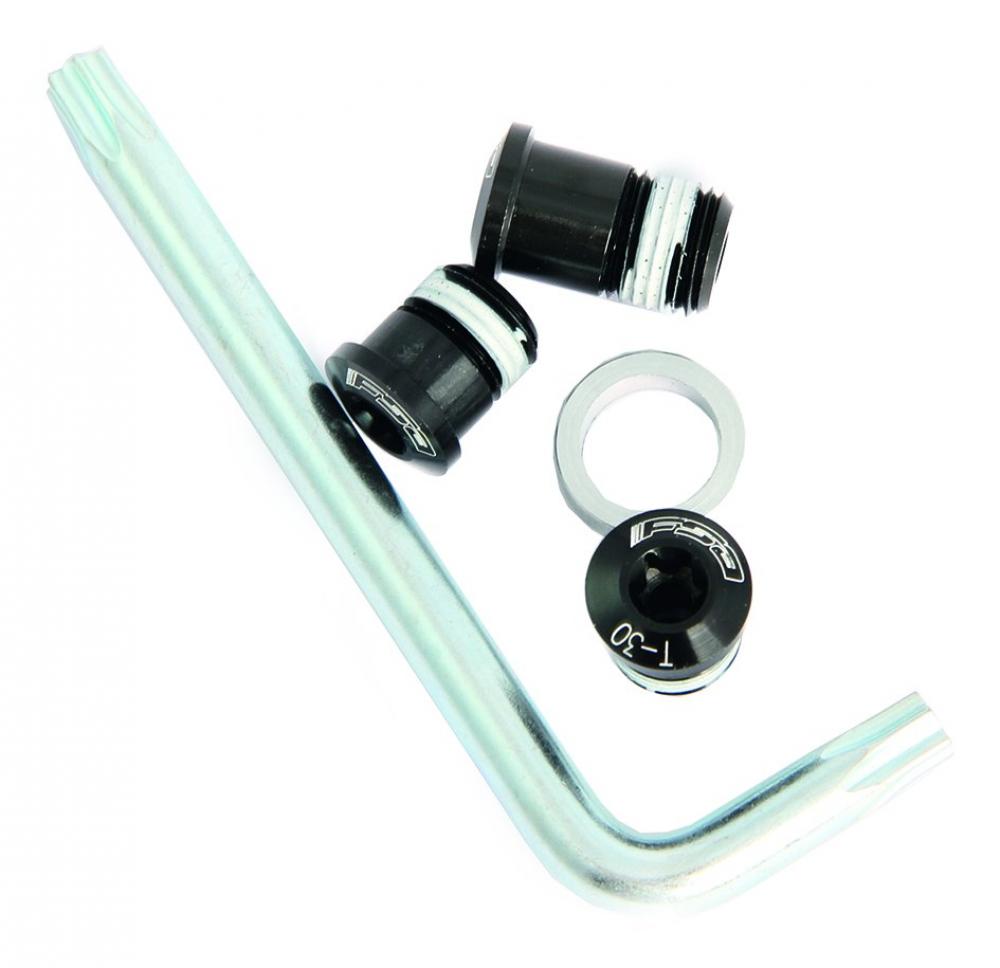 FSA Kettenblattschraubenset MTB 386 3-Arm 6-teilig Schwarz - sichere und steife Montage
