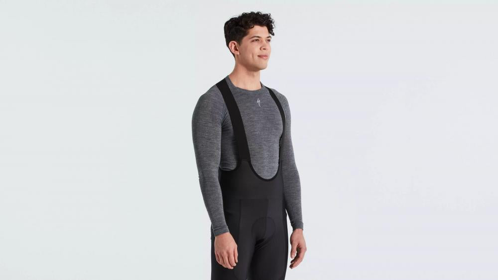 SEAMLESS MERINO BASELAYER LS MEN GRY S/M - Bekleidung