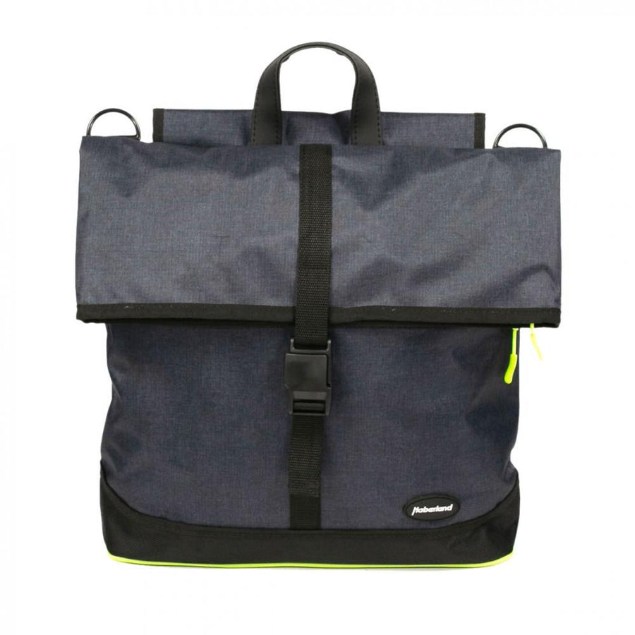 Haberland Shoppertasche eMotion - anthrazit/grün - praktische Fahrrad-Shopper-Tasche