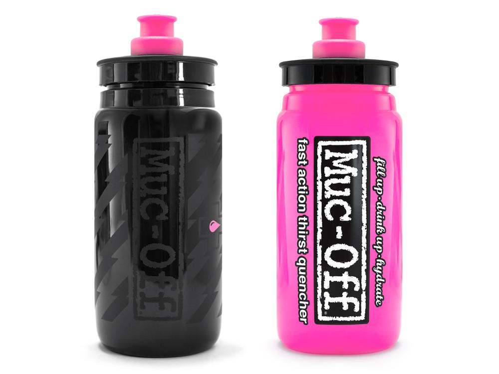Muc Off Elite Custom Fly Water Bottle 550ml, Pink, 500