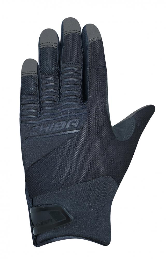 CHIBA Blade - Radhandschuhe schwarz/schwarz, XS, atmungsaktiv mit Touchfunktion