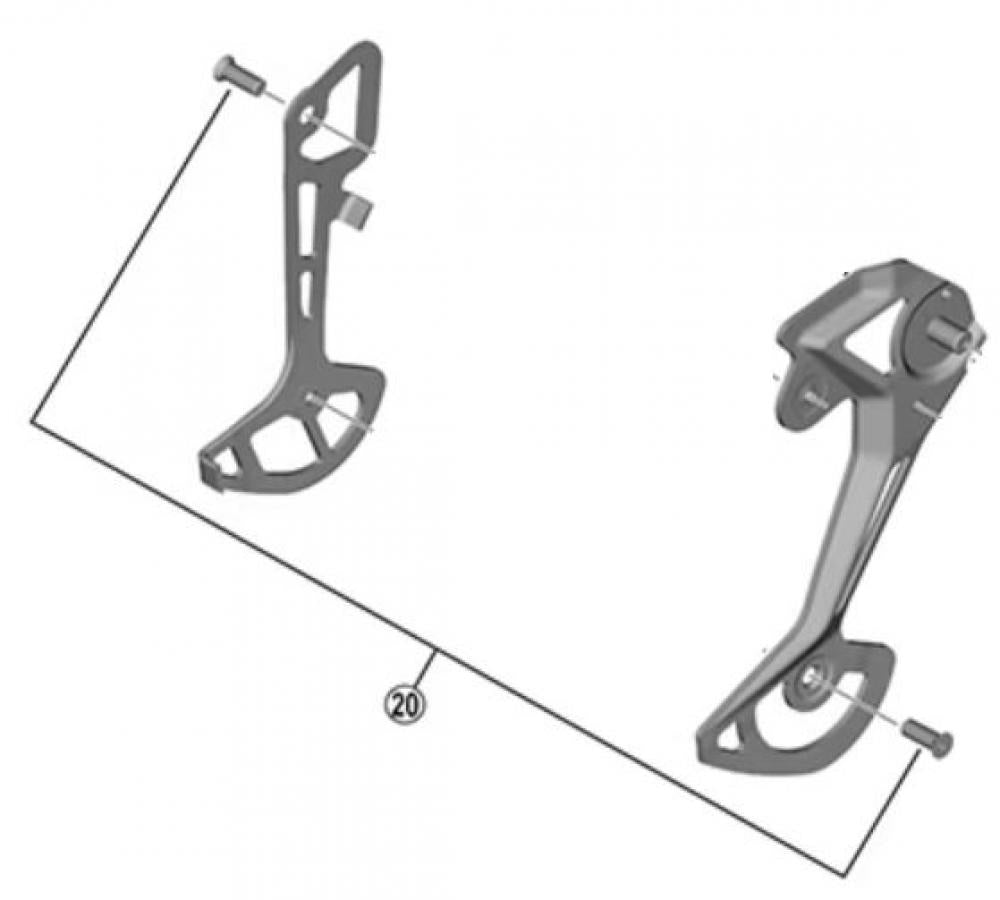 SHIMANO Befestigungsschraube Schaltrollen RD-M8100, 2 Stück - präzise Sicherung