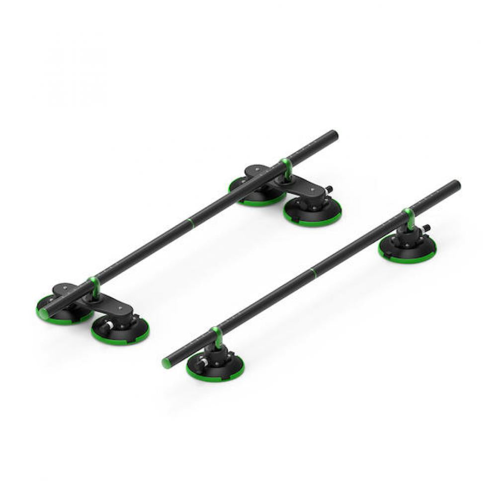 TreeFrog Roundbar Träger 40 kg Schwarz - vielseitiger Dachträger ohne Reling