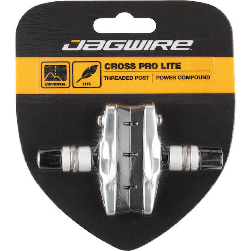 Jagwire Cross Pro Cartridge Bremsschuhe V-Brake 48g Silber - Optimale Bremsleistung