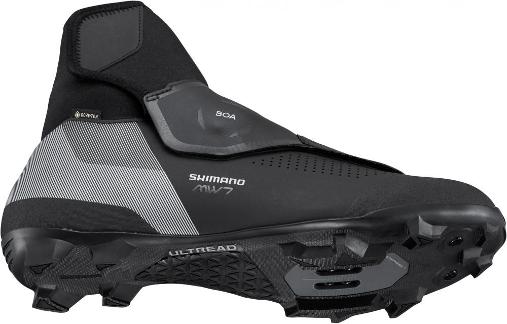SHIMANO MW702 MTB SPD Fahrradschuhe - Herren/Damen, Größe 42, Schwarz