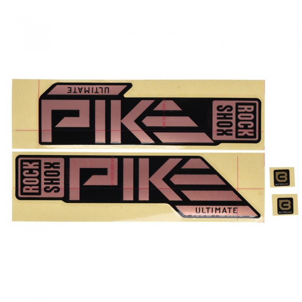 Gabel Decal-kit Pike Ultimate 27|29 Zoll 11.4018.105.063 Matt Kupfür Folie Für Gl.schwarz