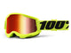 100% Strata 2 Goggle - Mirror Lens unis Fluo Yellow - maximale Sicht & Komfort