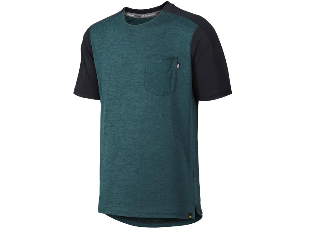 IXS Sports Division iXS Flow X Short Sleeve Jersey M Everglade/Black - atmungsaktives Trail-Trikot
