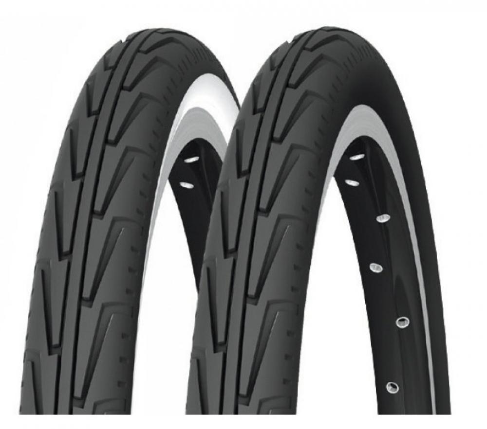 Michelin Reifen City'J Access Line 18x1.45" 37-390 schwarz/weiß Draht"