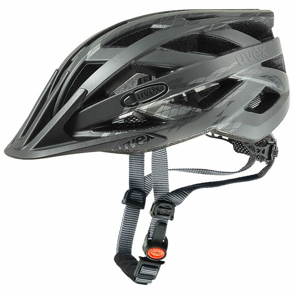 uvex i-vo cc Fahrradhelm black-smoke matt 52-57 cm - leichter Allrounder mit 24 Belüftungen, 3D IAS, Inmould-Technologie, LED-ready