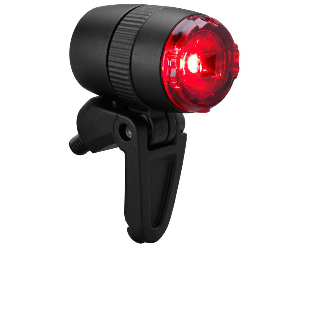 Busch + Müller Rücklicht Busch&Müller Bumm µ Designer Rücklicht Alu schwarz mit Standlichtfunktion STVZO