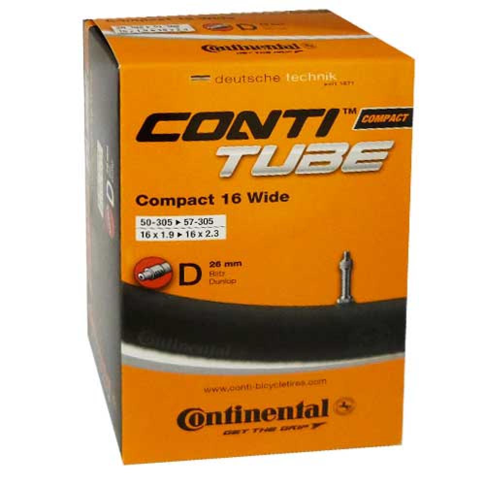 Continental Schlauch Conti Compact wide 16 16x1.90/2.50" 50/62-305 DV 26mm"