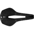 Schwarzer Prologo Nago R4 PAS 3DMSS Fahrradsattel, 159g ultraleicht, Carbon, mit 3D-Gitterstruktur und Aussparung.