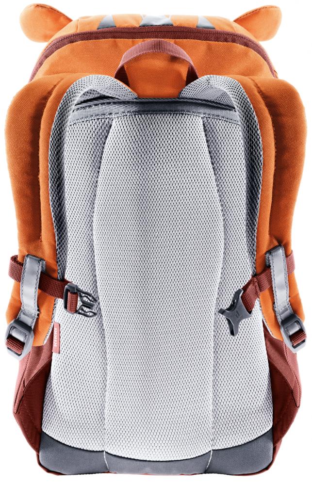 Deuter Kikki Kinderrucksack 8L - Mandarine-Redwood Robust & Reflektierend