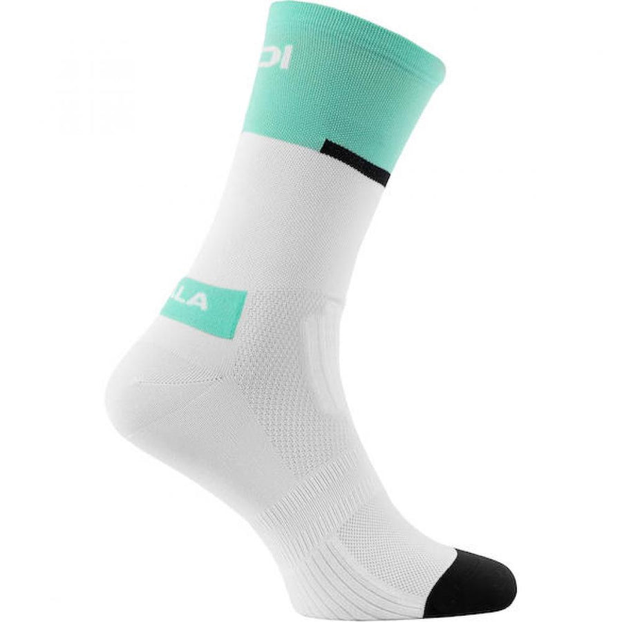 Sidi Socken NEO white mint fluo 44-46 Weiß/Türkis - atmungsaktive Radsocken