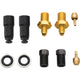 Jagwire Pro Quick-Fit Adapter für Hayes Bremsen Schwarz/Gold - Hydraulic Adapter Set