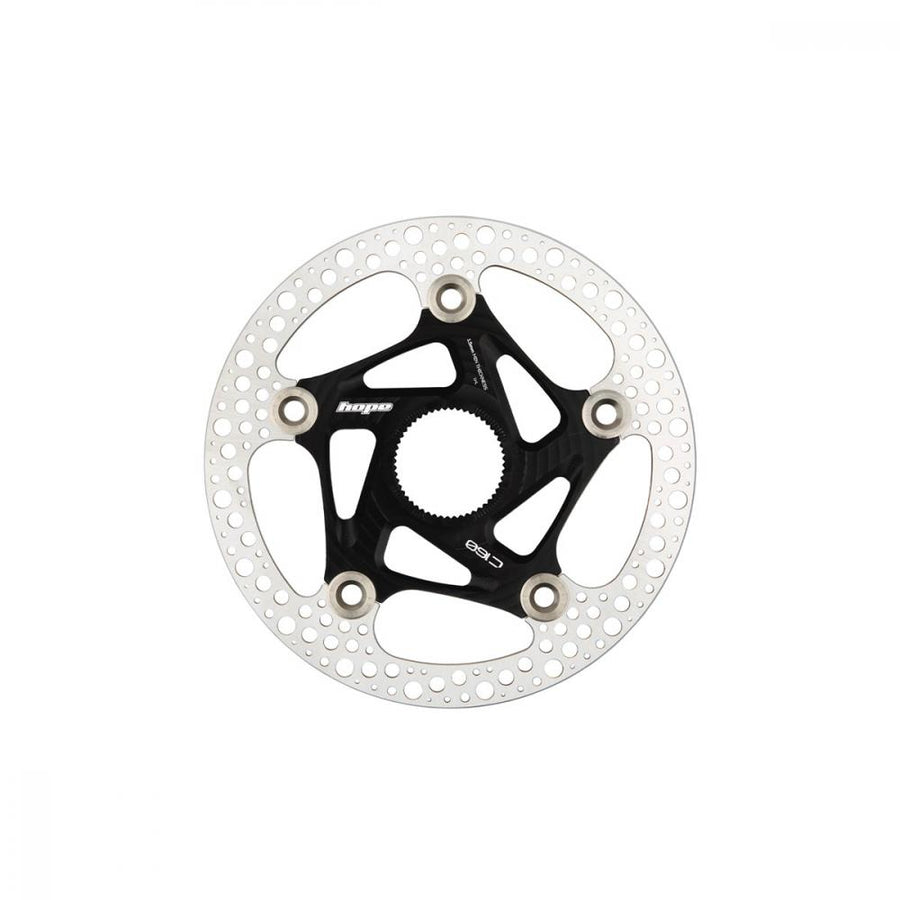 Hope RX Centrelock Floating Bremsscheibe 160 mm - schwarz, Rennrad Gravel, zweiteilig, Edelstahl, Alu-Spider