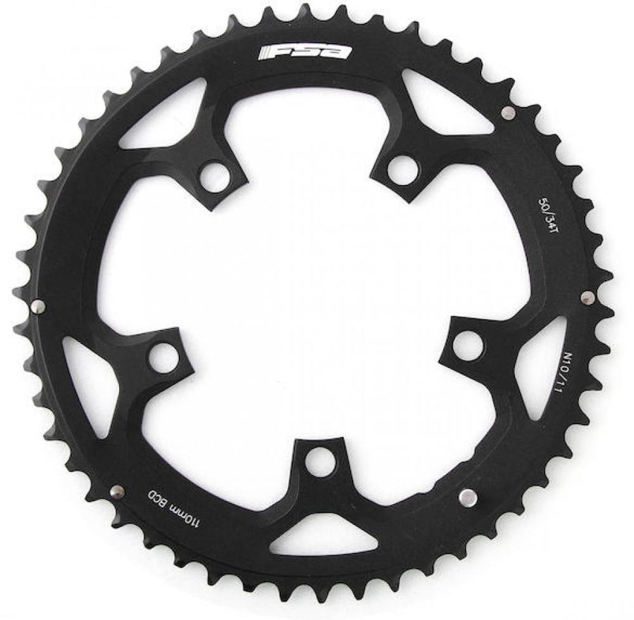 FSA Kettenblatt Road Pro 5-Arm 110 mm x 46 T Schwarz/Silber - 11-fach Rennrad Kettenblatt