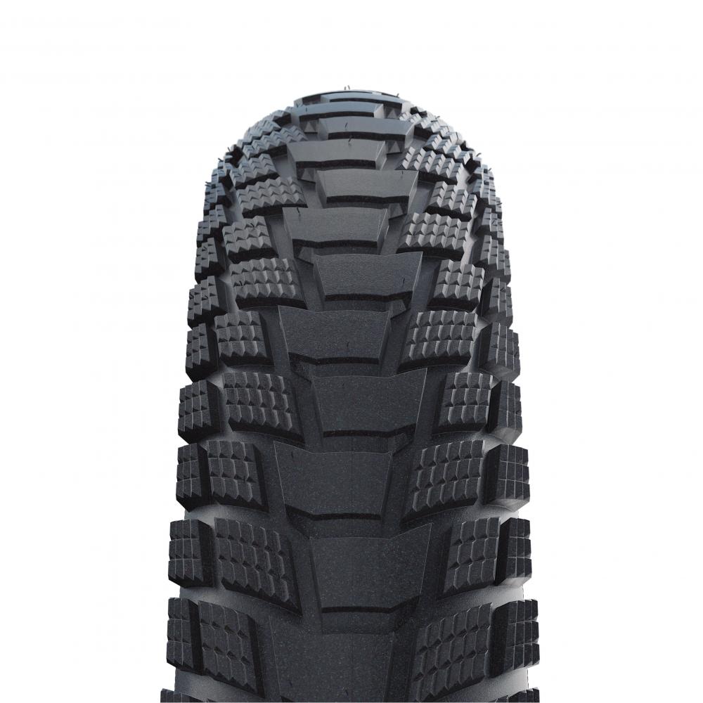 Schwalbe Pick-Up 16x2.15" schwarzer Fahrradreifen, Drahtreifen, E-50 zertifiziert, mit grobem Profil.