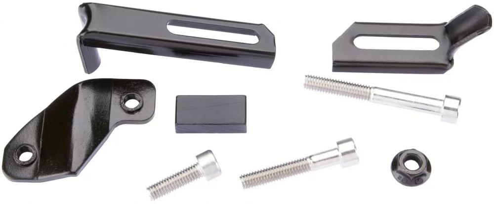PLETSCHER Hinterbauständer Multi 26 Zoll schwarz - Aluminium-Druckguss, universal passend für alle Hinterbauten, stabile Schiebe- und Gegenlaschenbefestigung, max. 25 kg Belastung