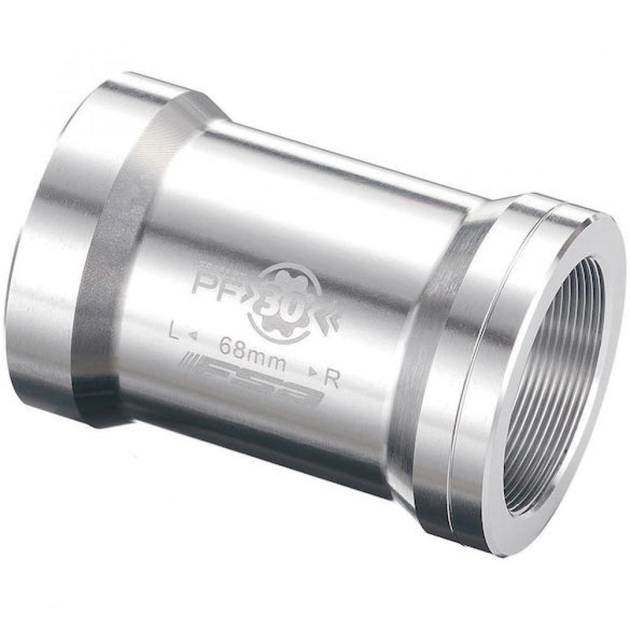 FSA Adapter Innenlager PF30 auf BSA 73 mm Silber - einfache Umrüstung auf BSA-Innenlager