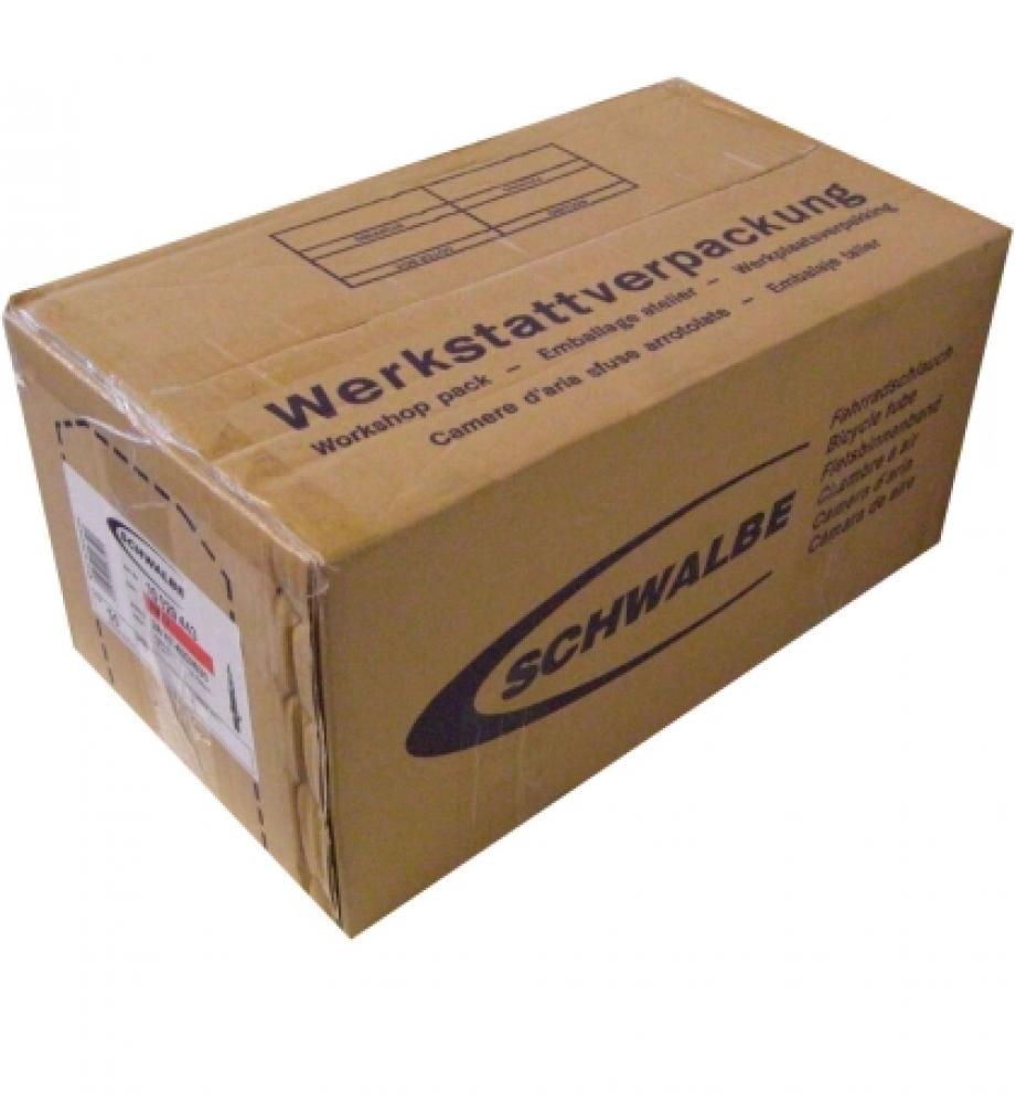 Schwalbe Schlauch Werkstattpackung SV6 28/40-406 40mm - 28 Stück Fahrradschläuche mit Sclaverand-Ventil für 20 Zoll - Fahrradschlauch