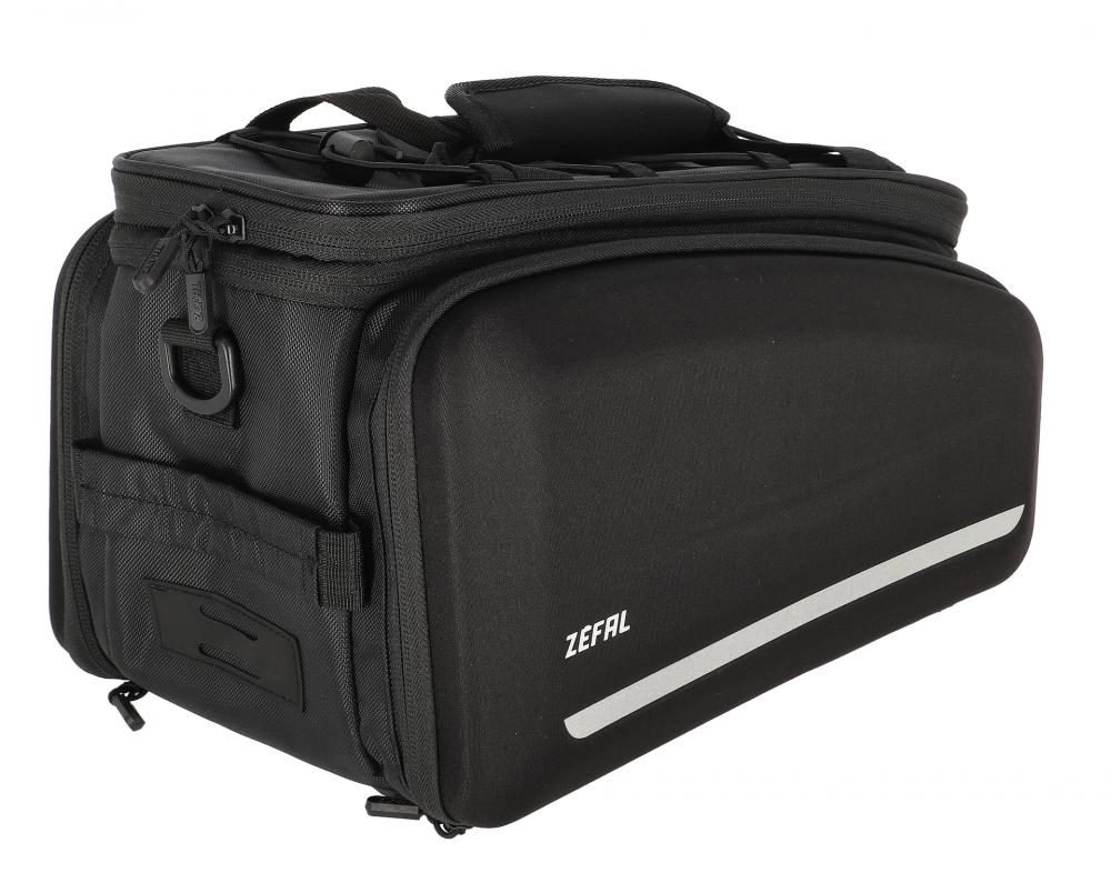 Zefal Z Traveler 80 Gepäckträgertasche - 8 bis 32 Liter - schwarz - erweiterbar - mit Seitentaschen - Velcro-Befestigung - Regenhülle