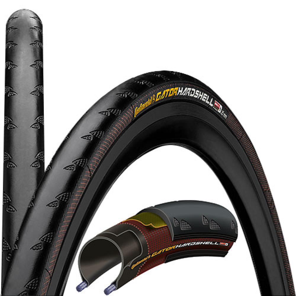 Continental Gator Hardshell Faltreifen 28-622 (700x28C) schwarz - pannensicherer Rennradreifen für Pendler und Training
