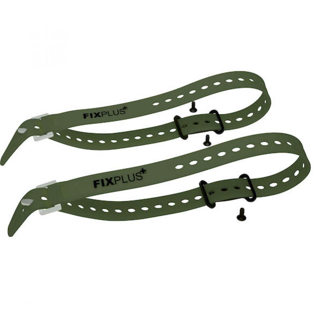 FixPlus Gear Tightener Set 66 cm Olivgrün - vielseitige Gepäckbefestigung am Bike
