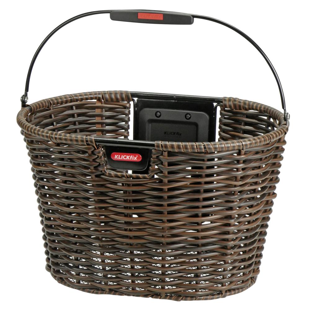 KLICKfix Vorderradkorb Structura oval ohne Adapter 24x39x28 cm
