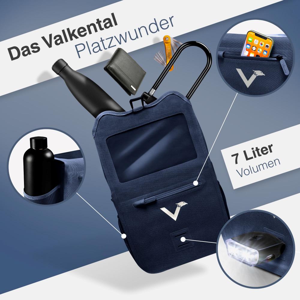 Valkental Lenkertasche Robuste Front Pack dunkelblau