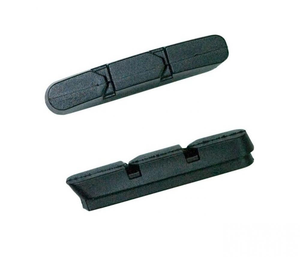 Kool Stop, Bremsbelag, Race, Dura-type Carbon Ersatzgummis (cartridge), Schwarz, Für Carbonfelgen, 1 Paar, Shimano Rennrad (h2-halter), (hstnr = Re358ks)