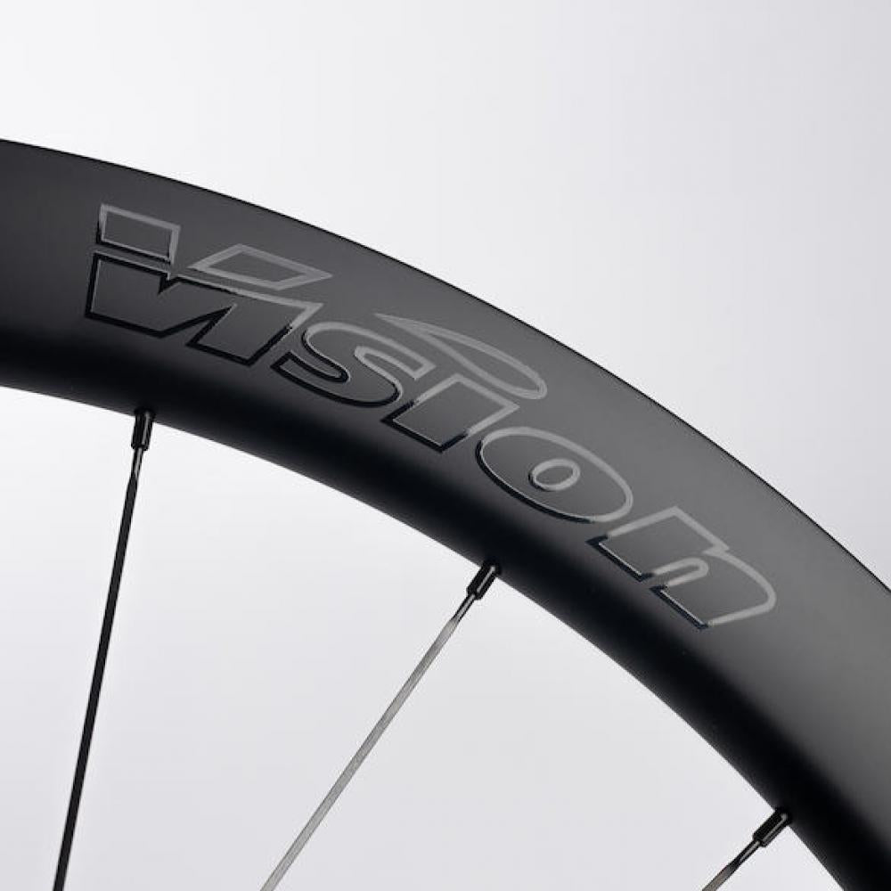 Vision Laufradsatz SC 48 i25 Disc 622x25x48 mm Schwarz - aero-starker Carbon-Allrounder