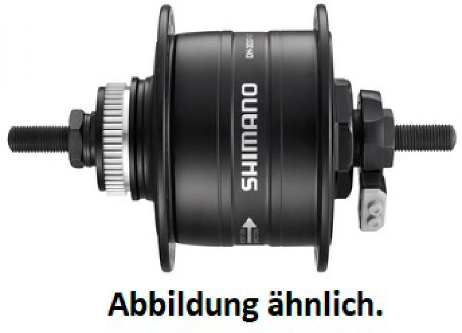 SHIMANO Nabendynamo DH-3D37 - 6V/3W, 36 Loch, Center-Lock, Silber