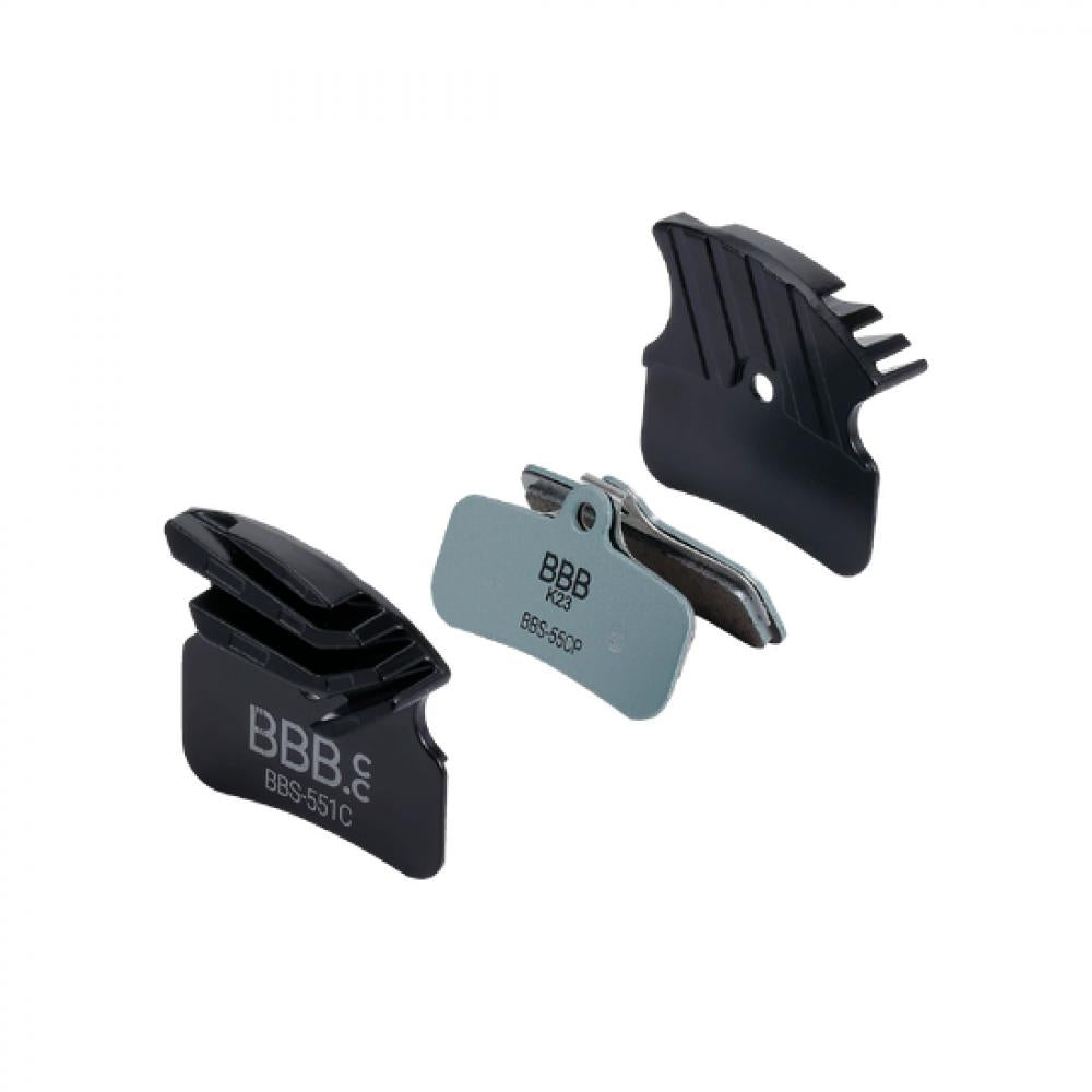BBB Cycling Bremsbeläge DiscStop Coolfin Organisch [Standard] Schwarz - starke, gut gekühlte Bremsleistung