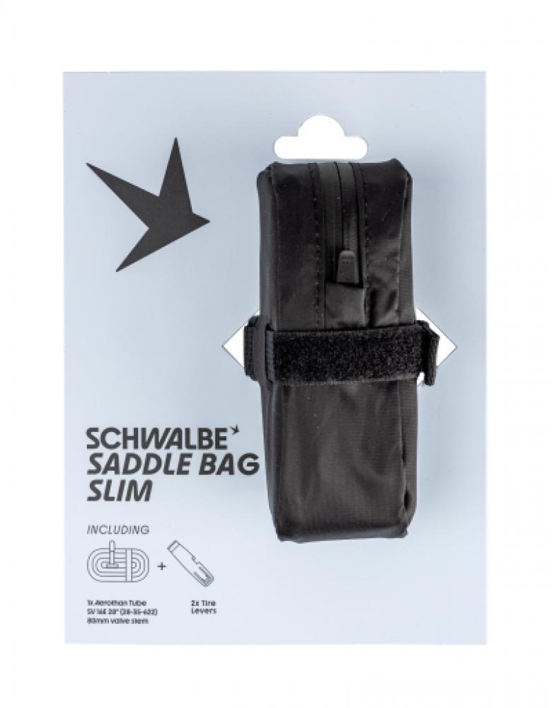 Schwalbe AEROTHAN Satteltasche Roadbike (inkl. SV16E 28/35-622) ROT - Pannenset für Rennrad