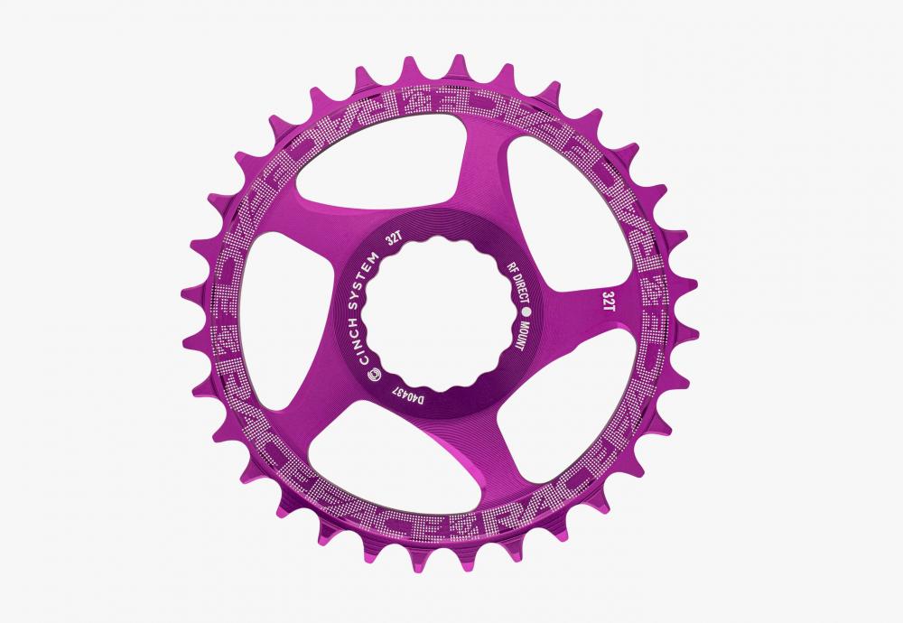 Race Face Cinch Direct Mount Kettenblatt 52mm, 28 Z., lila - präziser Antrieb in moderner Ausführung