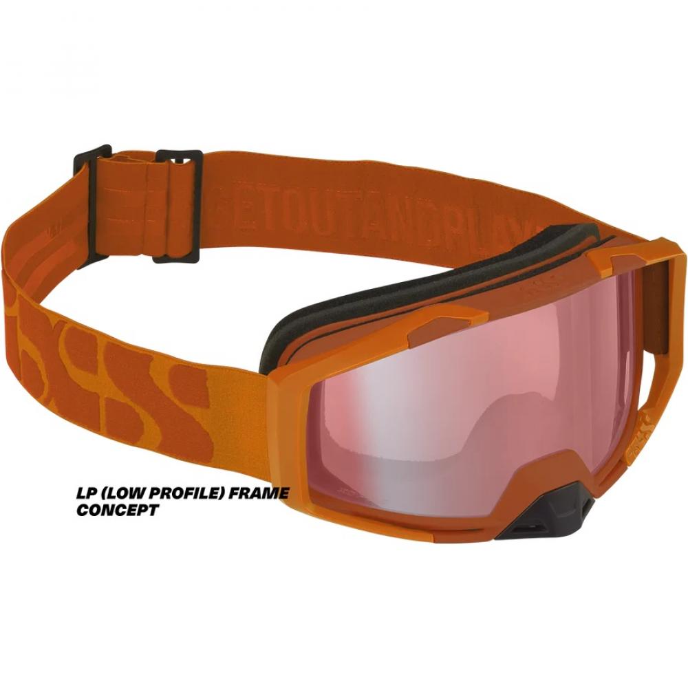IXS Sports Division iXS Trigger Goggle Mirror Low Profile LP Burnt Orange/Mirror Soft Pink - maximales Sichtfeld & Komfort