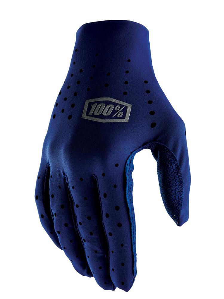 100% Sling gloves M navy - ultraleichte, atmungsaktive MTB-Handschuhe mit Touchfunktion