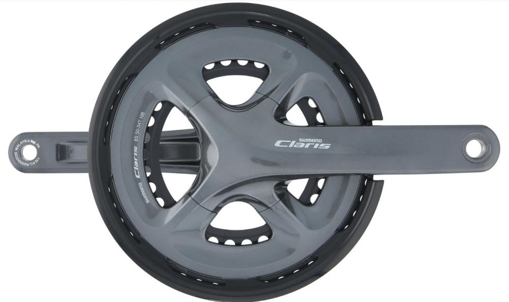 SHIMANO Kurbelgarnitur CLARIS FC-R2000 Kurbelgarnitur - 8-fach, 170 mm, 50-34 Zähne, 34 Zähne