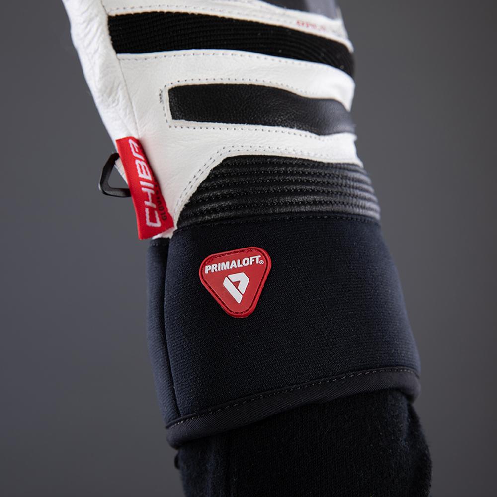 CHIBA Super Race - wasserdichte, winddichte Radhandschuhe, Größe 8, weiß
